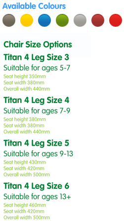 Titan 4 Leg Classroom Chair